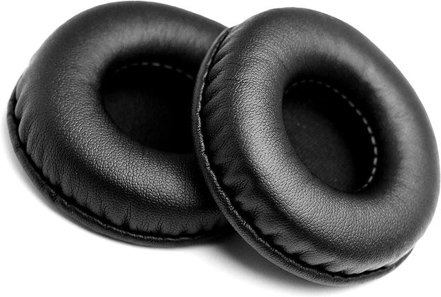 Ersatz-Ohrpolster aus PU-Leder in Schwarz für Pioneer, Sennheiser, Motorola, Razer, Panasonic und RAPOO Kopfhörer - Bild 1