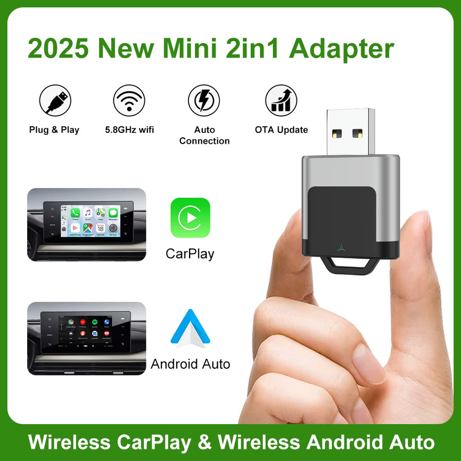 FLIXIVI 2-in-1 CarPlay und Android Auto kabelloser Adapter mit WLAN-Schnellverbindung für Nissan - Bild 2