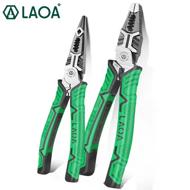 LAOA Multifunktionale 5-in-1 Elektrikerzange mit Abisolierfunktion, Klemmzange und Drahtschneider - Bild 1
