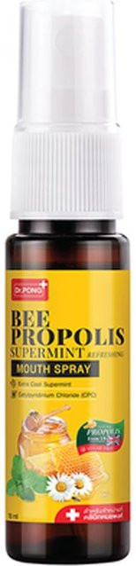 Dr.Pong+ Bee Propolis Supermint Mundspray, 18 ml, Unisex - Bild 1