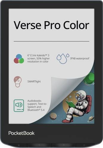 PocketBook Verse Pro Color eBook-Reader mit Bluetooth und E-Ink Display in Grau - Bild 1
