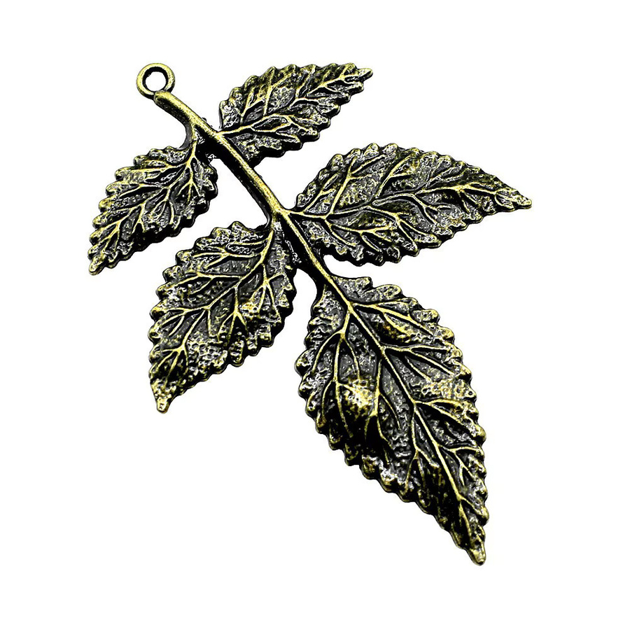 Ast-Anhänger, Antik Silberfarben, Antik Bronzefarben, Unisex - Bild 2