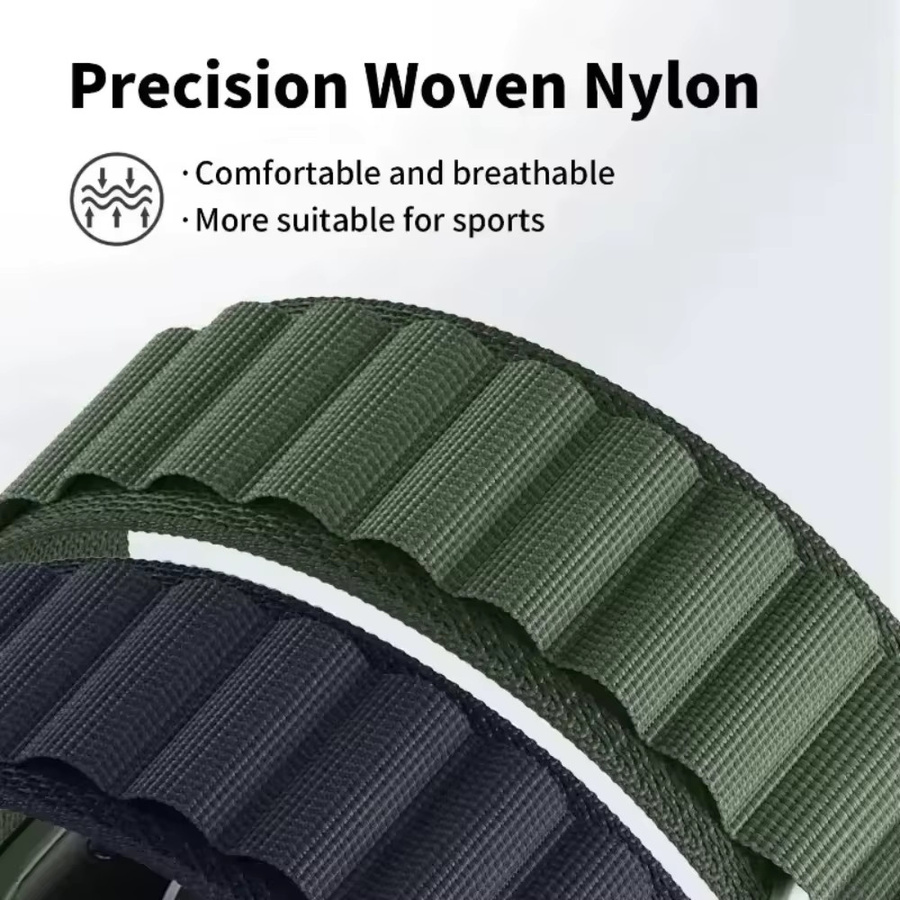 Alpine Nylon-Schlaufenarmband, Textil/NATO, Unisex, 20mm 22mm - Bild 4