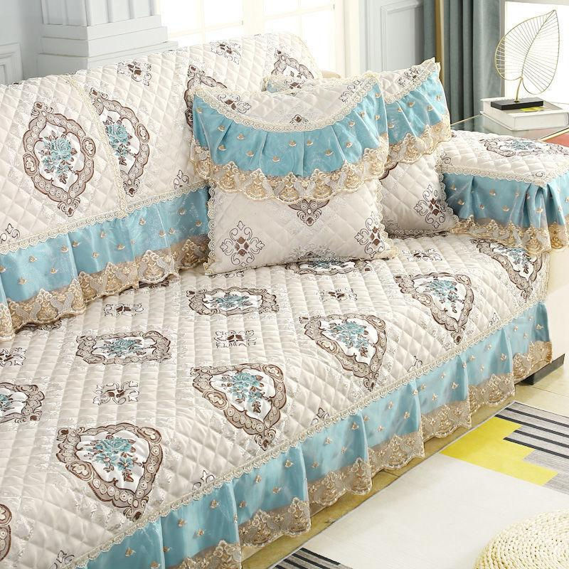 Rutschfester Sofabezug Set von Your Warm Home in Grau, minimalistisches Design aus Baumwolle und Leinen, B/H: 90 x 70 cm - Bild 2