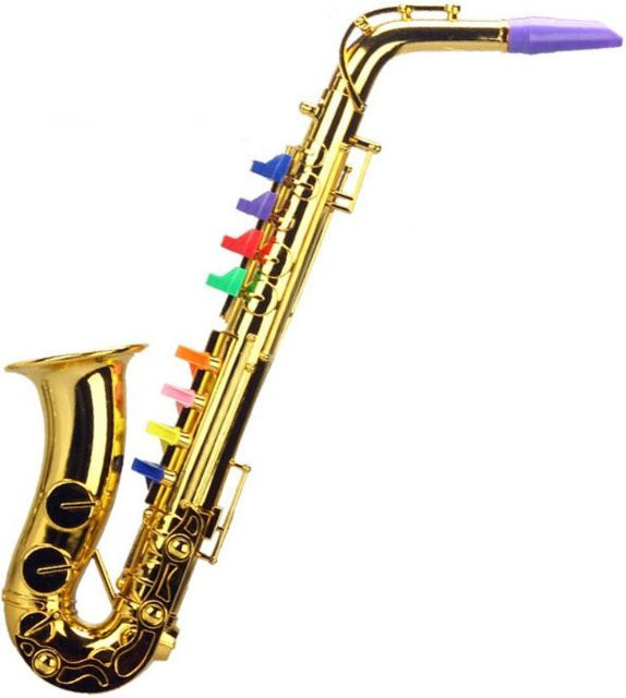 Topmix Saxophon Spielzeug, Silber Gold, ab 14 Jahre - Bild 1