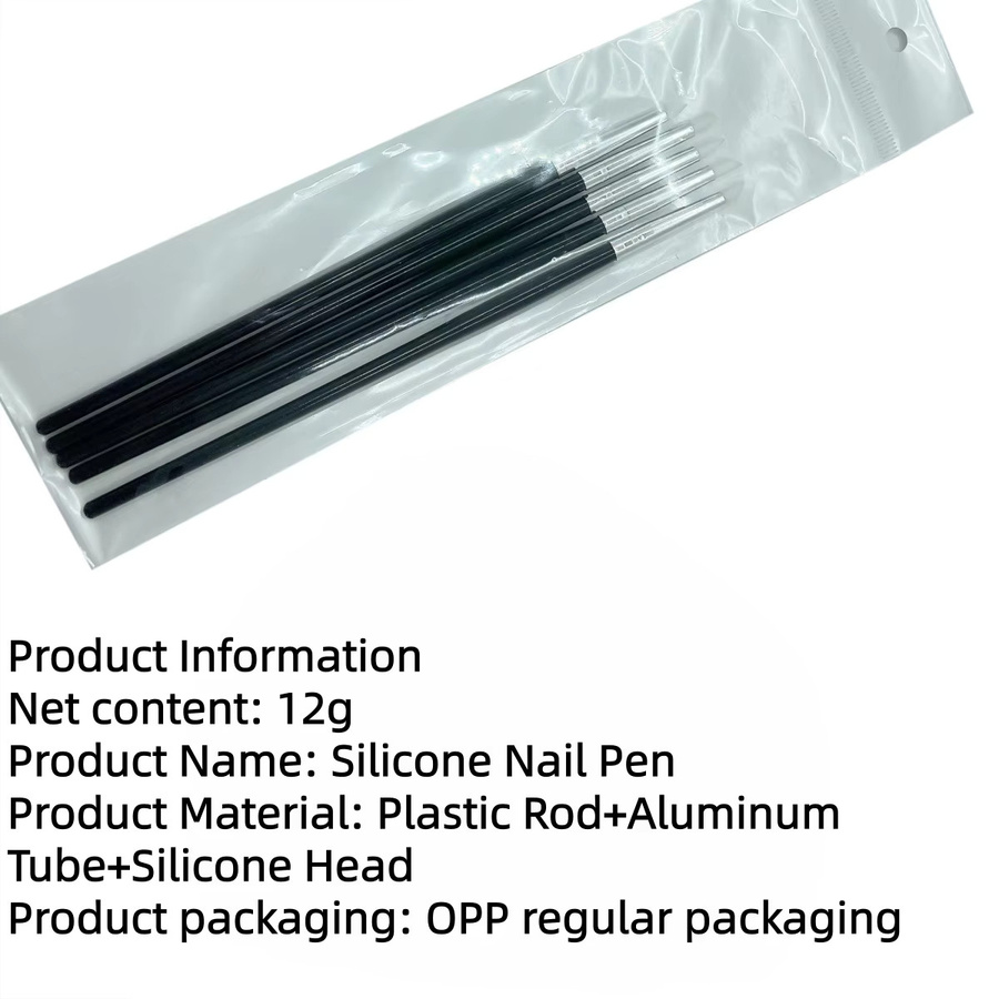 CHIHIRO CARE Set mit 5 Pinsel-Modellierwerkzeugen mit Silikonkautschukspitze in Schwarz für Aquarell, Ölgemälde, Polymer-Ton und Bildhauerei - Bild 2