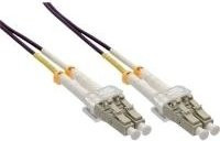 INLINE Glasfaser Patch-Kabel LC Multi-Mode auf LC Multi-Mode, OM4, 50/125 Mikrometer, lila, Länge: 20 m - Bild 1