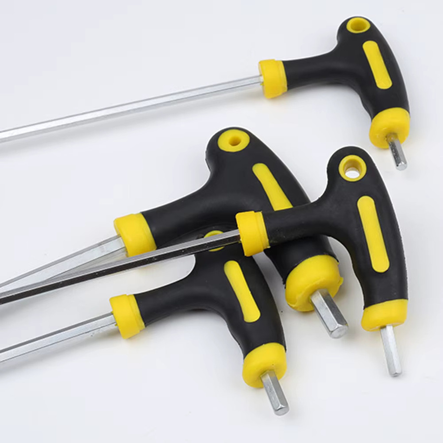 WOZOBUY T-Griff Schraubendreher-Set mit Torx und Hex Inbusschlüssel in 4mm, 5mm, 6mm und 8mm für Maschinen und Ingenieure - Bild 3