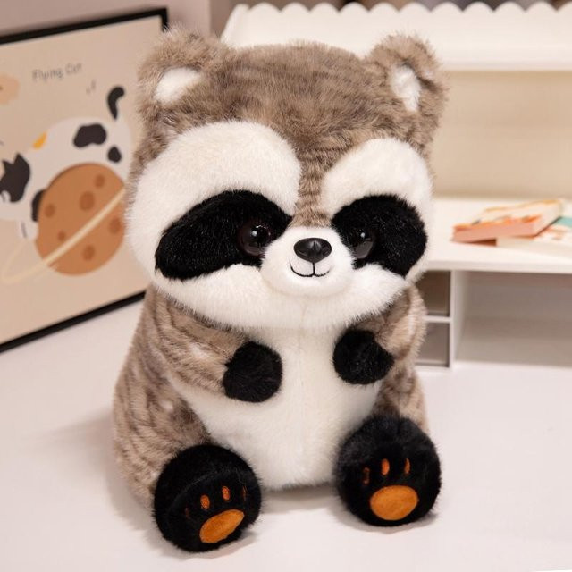 BC Pet Supplies Sitzende Cartoon Koala Waschbär Roter Panda Puppe Plüschtier, Rot, Bunt / Mehrfarbig - Bild 1