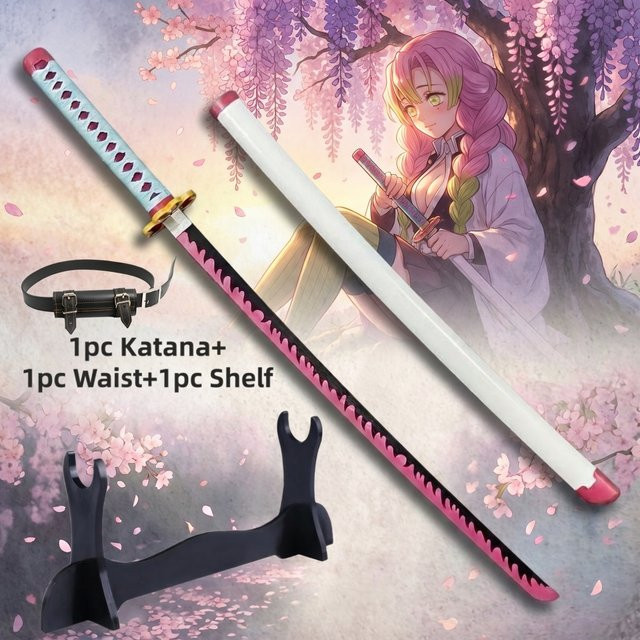 Bandai Demon Slayer Kanroji Mitsuri Katana, 1:1 Maßstab, Kunststoff - Bild 1