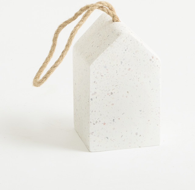 Türstopper in Hausform aus Terrazzo von BLUME2000 in Beige - Bild 1
