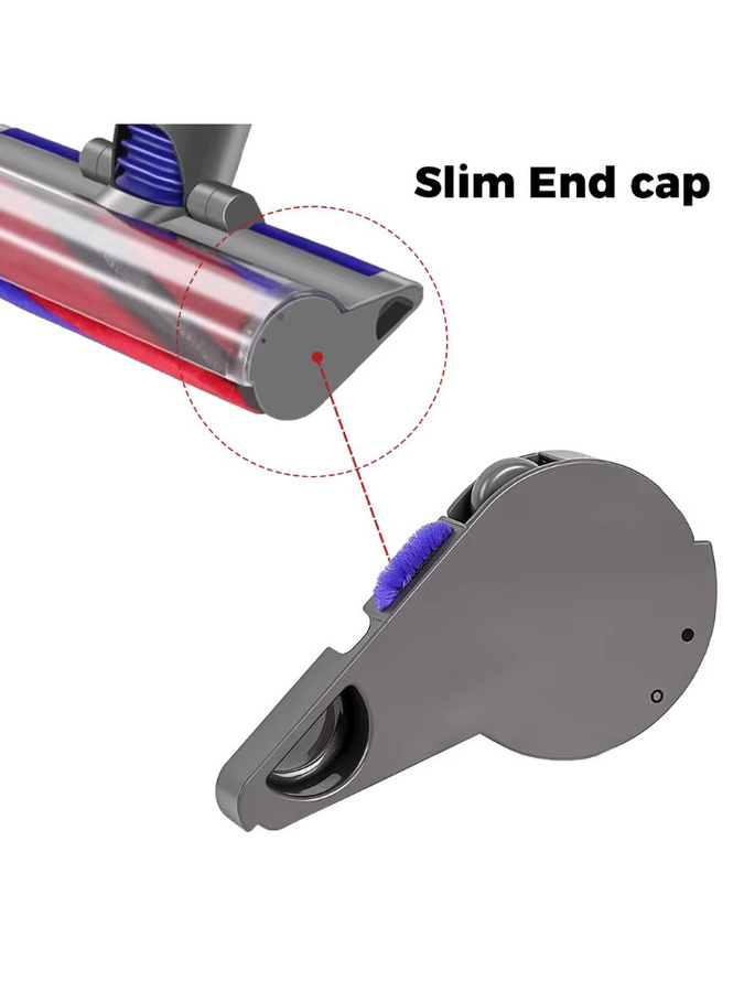 Ersatzteil für Dyson Staubsauger Roller Pinsel Seitenabdeckung und linke Endkappe in Grau für V8 V10 Slim V12 V15 Modelle - Bild 5