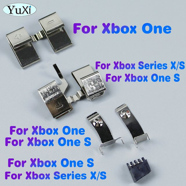 YuXi Batteriekontakt-Clip aus Metall in Silber für Xbox One S und Xbox Series X S Gamepad-Controller als Ersatz für den Batteriehalter-Feder-Ersatz - Bild 1