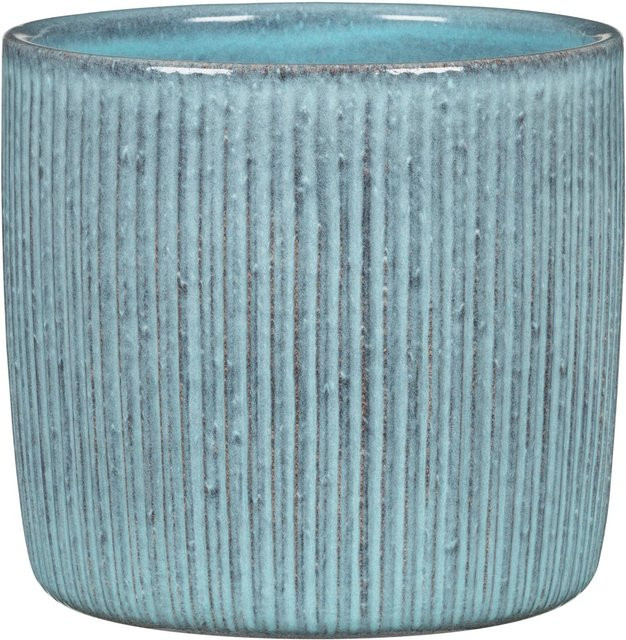 Scheurich Übertopf 909 Keramik Lagoon Turquoise Durchmesser: 15 cm, Höhe: 13,6 cm - Bild 1