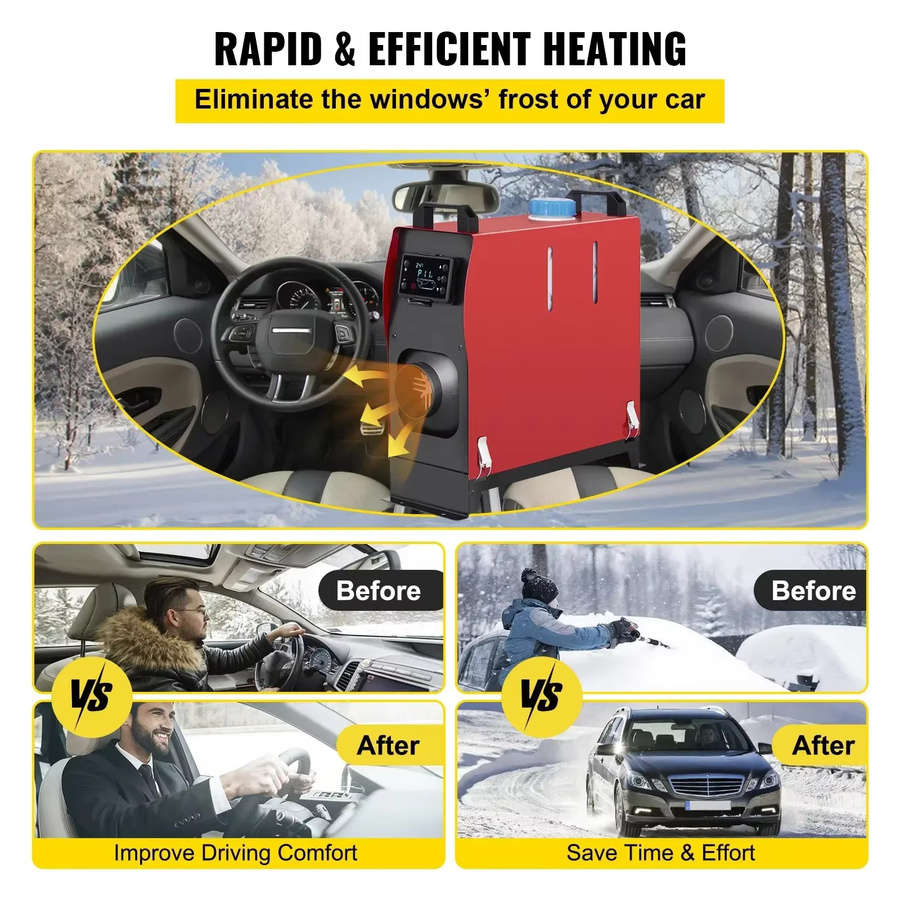 SIHAO Diesel-Luftheizung 5/8KW 12V Standheizung mit Fernbedienung und Einzelauslass in Blau - Bild 4