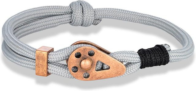 YULIN Armband, Edelstahl, grau, Herren, Unisex - Bild 1