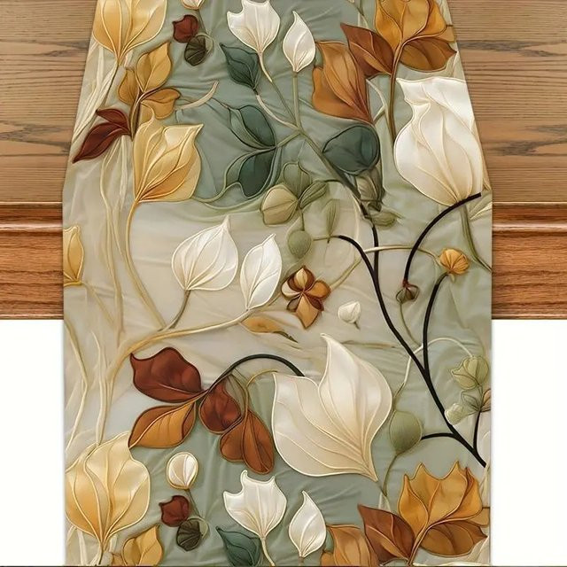 VIKAMA Vintage-Tischläufer mit Blumenmuster in Multicolour, rechteckig - Bild 1