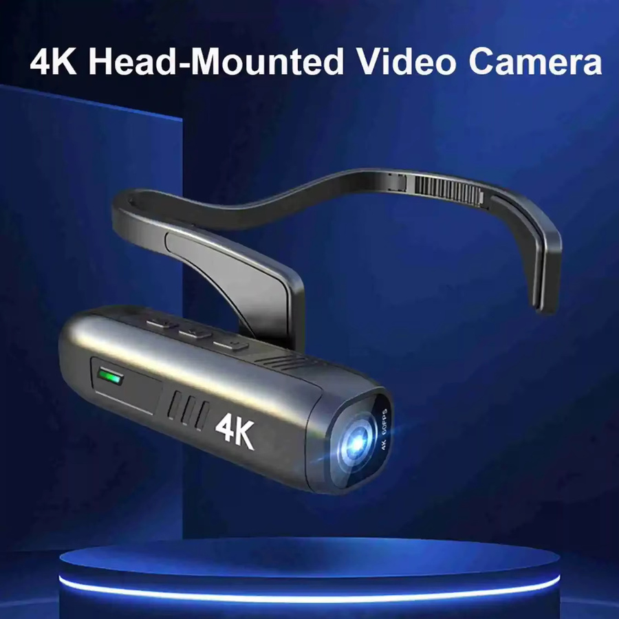 Tragbare Action Camera mit 4K 30 FPS, 120 Grad Weitwinkelobjektiv, Anti-Shake-Funktion und Wi-Fi in Schwarz - Bild 4