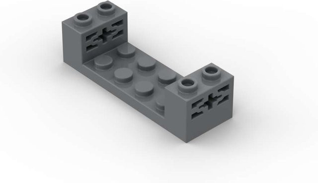 Yiran toy Konstruktionsbaustein-Set 65635 2x6x1 1/3 mit Achse Zubehör - Bild 1
