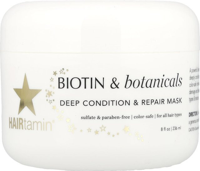 HAIRTamin Biotin & Botanicals Maske, 236 ml, für trockenes Haar - Bild 1