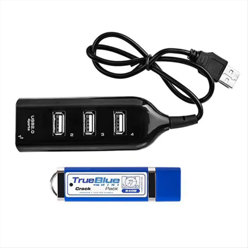 VIKEFON 4-Port USB 2.0 Hub Mini-USB-Splitter mit Kabel in Schwarz für PC, Laptop und Notebook - Bild 3