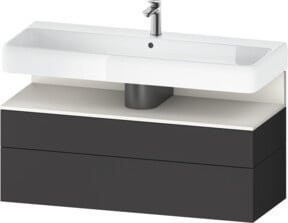 Duravit Waschtischunterschrank Qatego in Weiß, Wandmontage, modern, B/T/H: 119 x 47 x 59 cm - Bild 1