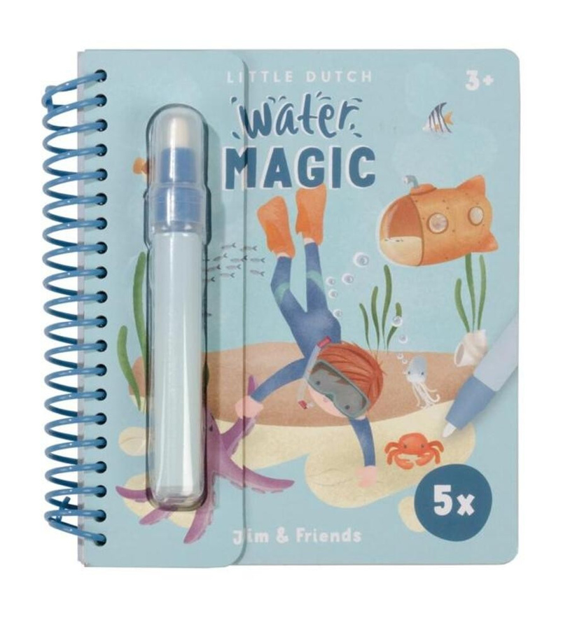 Little Dutch Aquarell Malbuch inkl. Stift - Jim, ab 3 Jahre - Bild 1