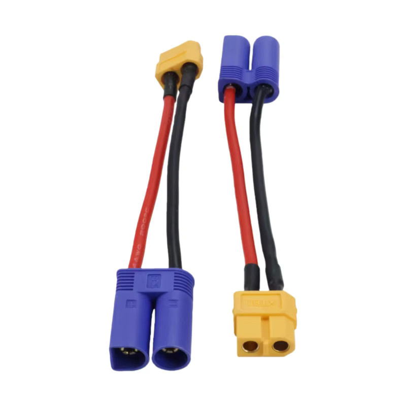 EC5 zu XT60 Adapterkabel mit männlichen und weiblichen Steckern als Ersatz-Parallelverbinder für RC-Modellauto-Batterien und ESC in Multicolor - Bild 2
