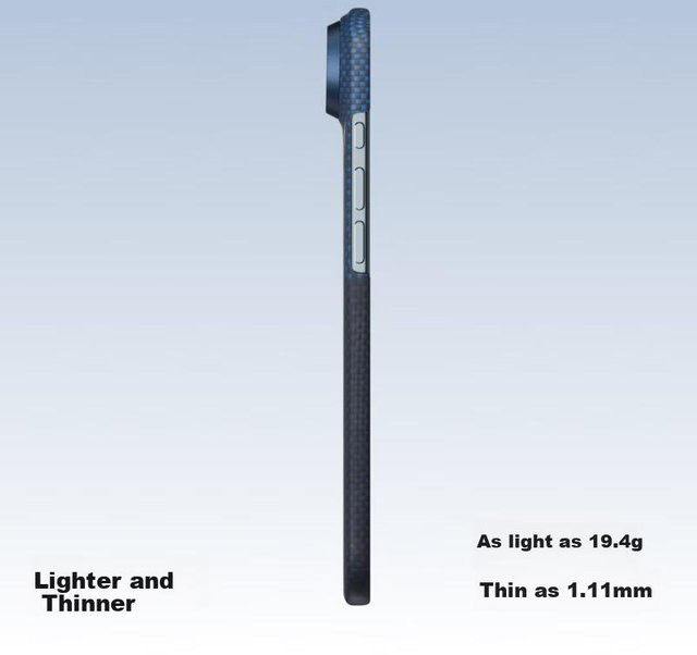 PITAKA Magnetische Kevlarfaser Schutzhülle für iPhone 17 Pro Max in Schwarz - Bild 1