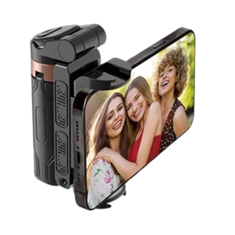 Newteneight Mini Bluetooth Selfie Stick Stativ und Telefonhalterung für iPhone 16 17 Pro Max in Schwarz und Weiß - Bild 7