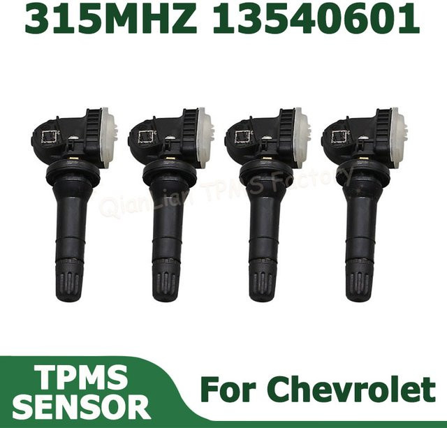 GANGLE TPMS-Sensor 315MHz in Schwarz für Chevrolet Camaro Caprice Cobalt Colorado Cruze Equequinox HHR Impala Malibu Orlando - Bild 1