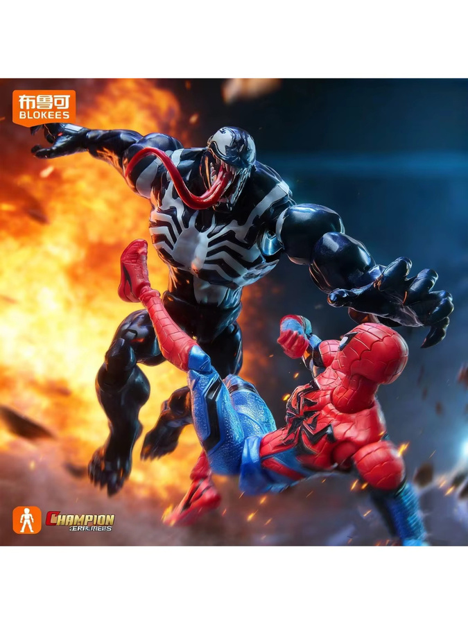 Blokees Champion Version Spiel Rivalen Spider-Man Venom, Actionfiguren Bausatz - Bild 4