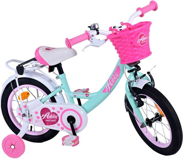 TPFSports Ashley Kinderfahrrad, Mädchen, 14 Zoll, Grün, Rücktritt + Handbremse - Bild 1
