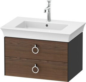 Duravit Waschtischunterschrank ohne Aufsatz White Tulip in Mattgrau, B/T/H: 41 x 68,4 x 45,8 cm - Bild 1