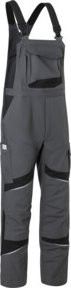 Kübler Latzhose ACTIVIQ cotton+ HIGH PSA 2 in Anthrazit/Schwarz mit Reflexstreifen und Knietaschen - Bild 1