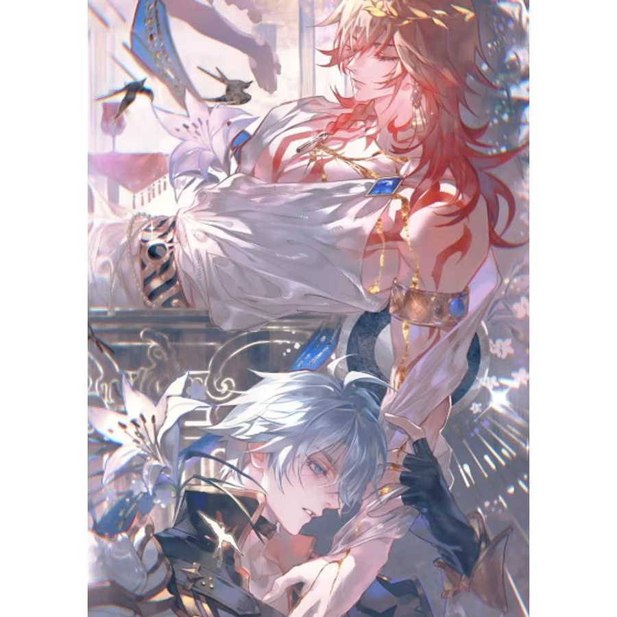Selbstklebender Anime Game Poster Druck Phaidon And Mydei Star Rail Motiv in Mehrfarbig - Bild 6