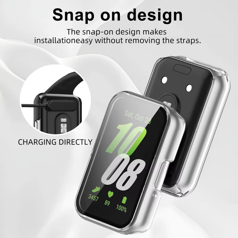 Samsung Galaxy Fit 3 Zubehör, Displayschutzfolie und Schutzhülle, Schwarz - Bild 4