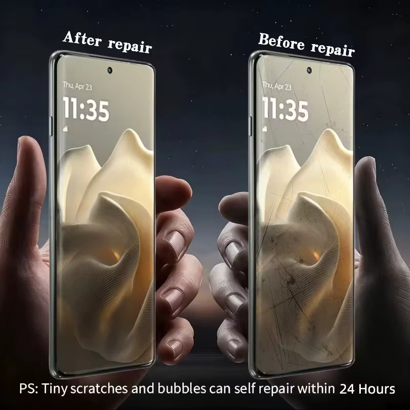 3 Stück HD-Hydrogelfolie Displayschutzfolie für Motorola G72 G54 G84 G34 G14 G52 G56 transparent - Bild 3