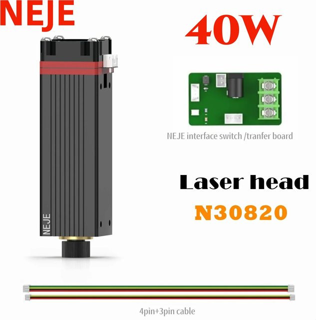 NEJE Laser Modul Kit für Gravur und Schneiden mit 450nm blauem Licht und TTL/PWM Modulation in Schwarz - Bild 1