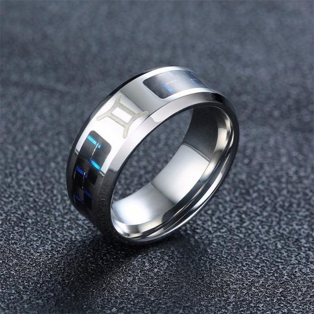 Vnox Ring Edelstahl, Sternzeichen, Herren - Bild 1