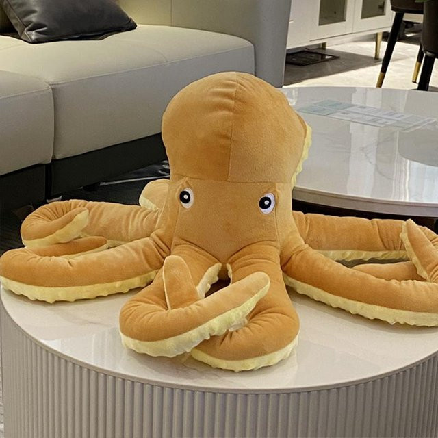 Binchi Fitness Riesiger Oktopus Plüschtier, 80cm, ab 14 Jahre - Bild 1