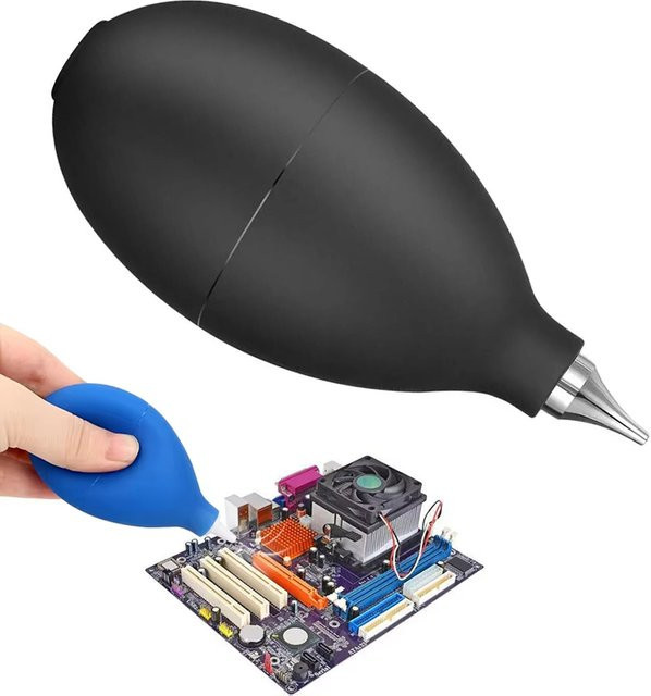 Viesrita Mini-Luftstaubbläser Reinigungspumpe in Schwarz für Kameraobjektive, Telefone, Tablets und Schaltkreise - Bild 1
