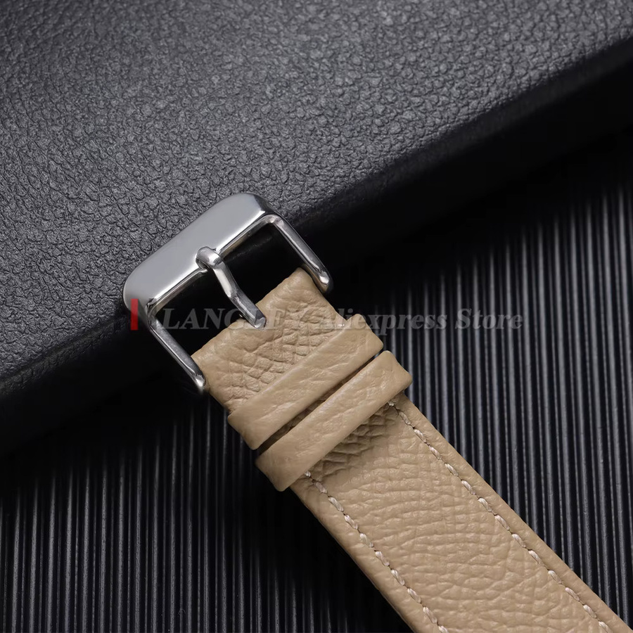 langley Uhrenarmband Leder, Palmenmuster, Unisex - Bild 1