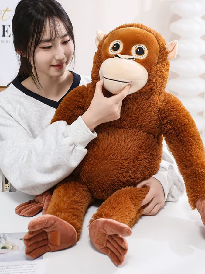 GDzaccly Gorilla-Plüschtier, Schimpansen, Stoffpuppe, Braun - Bild 5