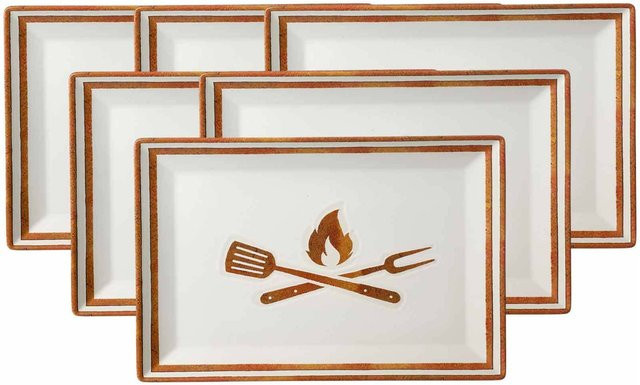 Ritzenhoff & Breker Platten Rusty 6er Set B/T: 34 x 23 cm - Bild 1