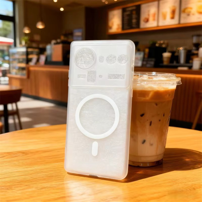 Magnetische MagSafe Silikon Hülle für Nubia Z80 Ultra 5G, Matt Transparent, Weiche Rückabdeckung - Bild 4