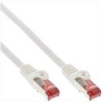 InLine Cat6 Ethernet LAN Patchkabel S/FTP RJ-45 auf RJ-45, Weiß, Länge: 40 cm - Bild 1