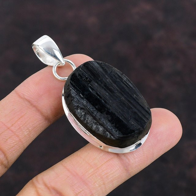 Jewel Paradise Anhänger Schwarzer Turmalin, 925 Silber, Damen - Bild 1