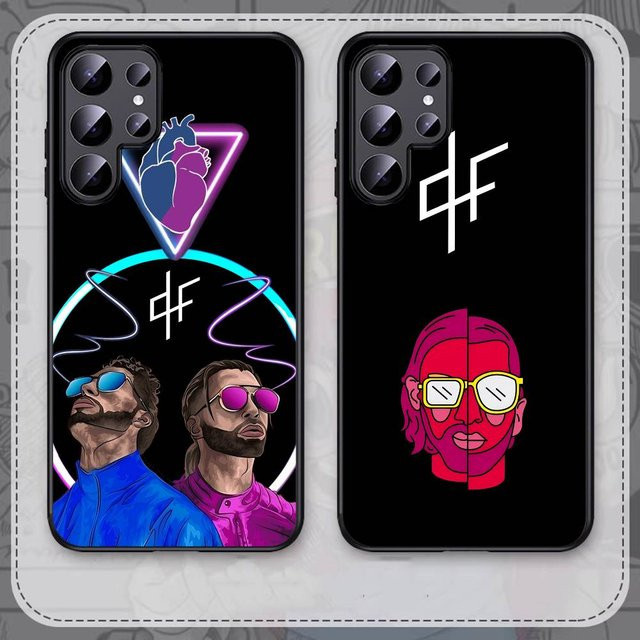QLF x PNL Sänger Handyhülle für Samsung Galaxy S25 S24 S23 S22 S21 S20 S10 S9 Plus Lite Ultra FE Note 20 in Schwarz - Bild 1