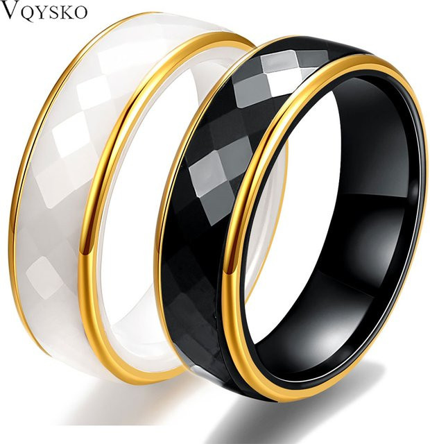 VQYSKO Keramikring, 6 mm, Damen, minimalistisch - Bild 1